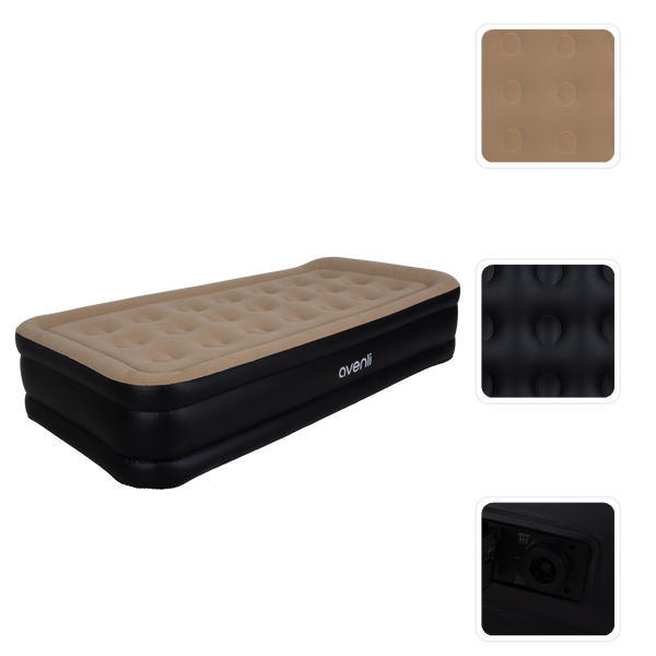 ŁÓŻKO DMUCHANE 196X97X47 CM Z WBUDOWANĄ POMPKĄ ELEKTRYCZNĄ *0340