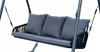 ZAHRADNÍ HOUKACÍ S PODLOŽENÍMI 180 x 139 x 185 CM ANTRACITOVÁ PREMIUM *3149