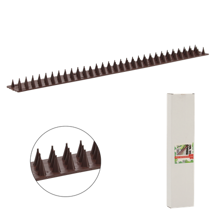 VÂRFURI DIN PLASTIC PENTRU APĂRAREA DE PĂSĂRI 4,5X50CM MARRU amb=10buc *5406