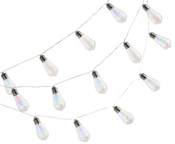 SOLAR GARDEN GARLAND LENGTH 2 + 3.8 M FELISI 20 LED COOL WHITE