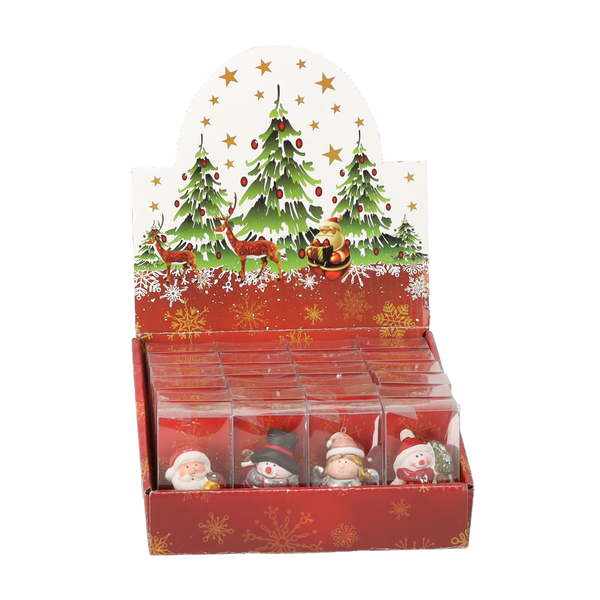 FIGURKA BOŽONÁR. – MIKULÁŠ / SNEHULIAK / ANJELOV 4 x 3 x 6 CM balenie=24 ks *5098