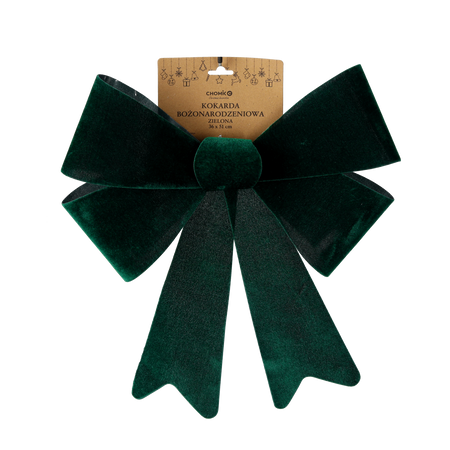 CHRISTMAS BOW GREEN 36 x 51 CM