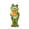 FIGURKA OGRODOWA - ŻABA Z TULIPANAMI STOJĄCA 19,5 x 17,5 x 45,5 CM *7539