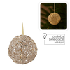 CHRISTMAS DECORATION - LED BALL 15 CM CHAMPAGNE GOLD