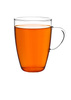SET OF 6 0.25L HEAT-RESISTANT GLASS MUGS WITH HANDLE