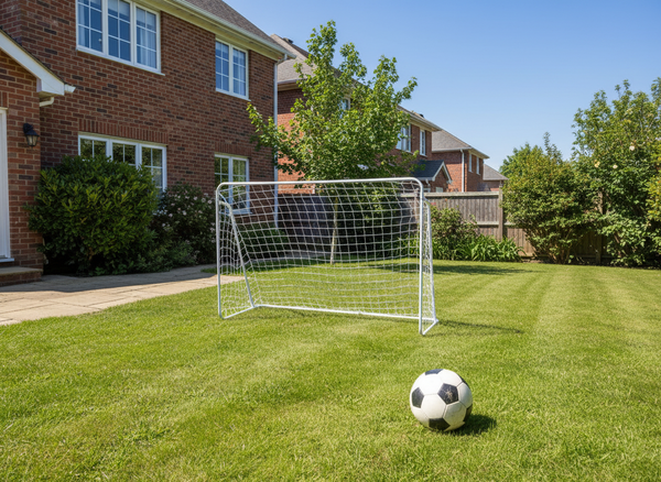 BRAMKA PIŁKARSKA "CHAMPIONS" Z SIATKĄ - 213 x 152 x 75 CM