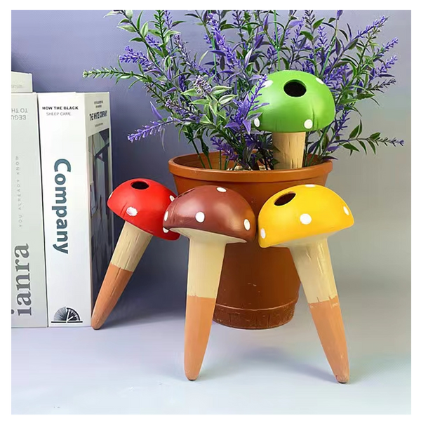 DOZATOR CERAMIC PENTRU IRIGARE 8.2 x 16.2 CM CIUPERCĂ - MIX CULORI pachet=4buc *1978