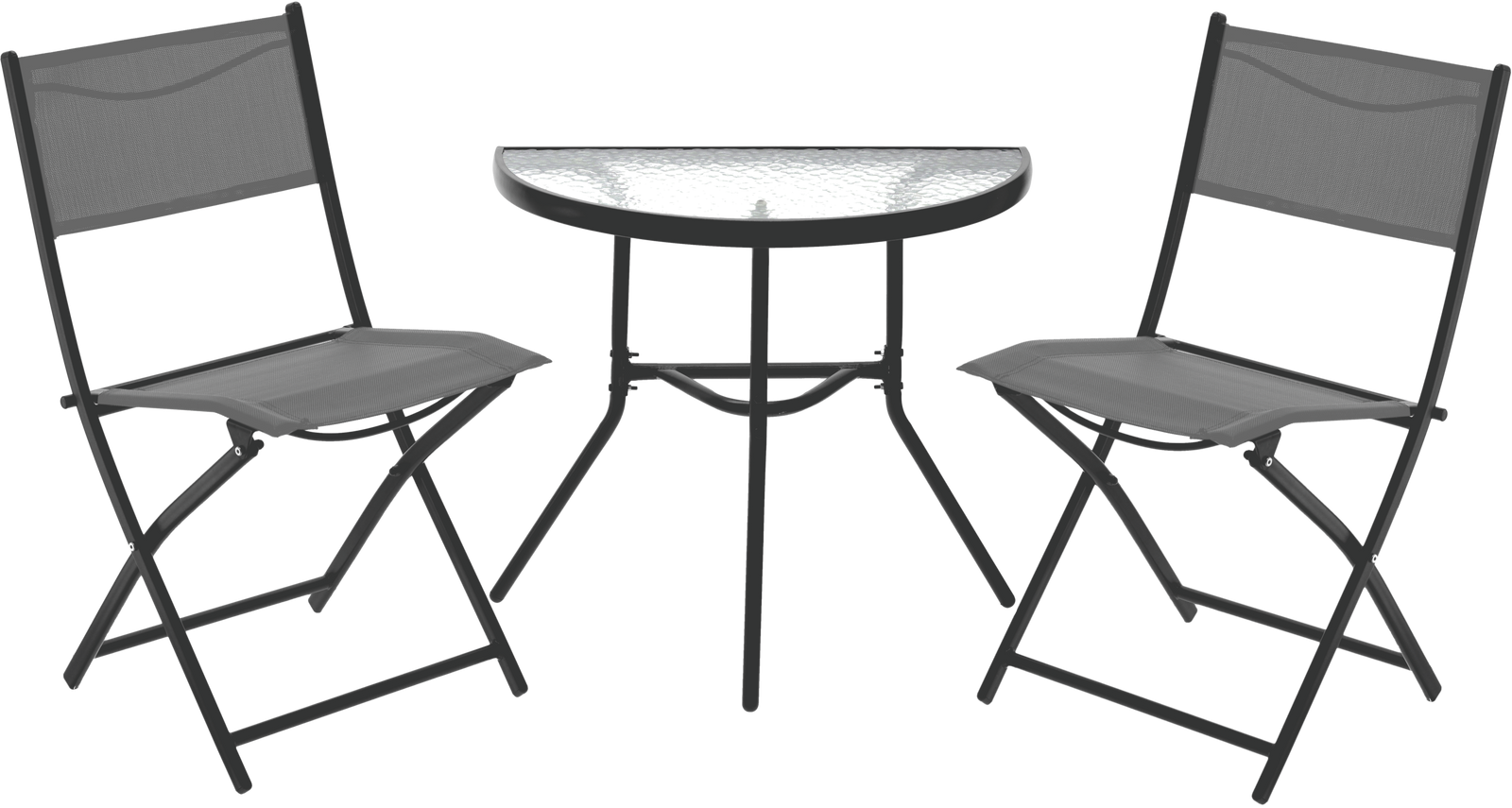 ZESTAW MEBLI BALKONOWYCH - STOLIK POŁÓWKA + 2 SKŁADANE KRZESŁA  - CZARNY pol_pl_ZESTAW-MEBLI-BALKONOWYCH-STOLIK-POLOWKA-2-SKLADANE-KRZESLA-CZARNY-208_10