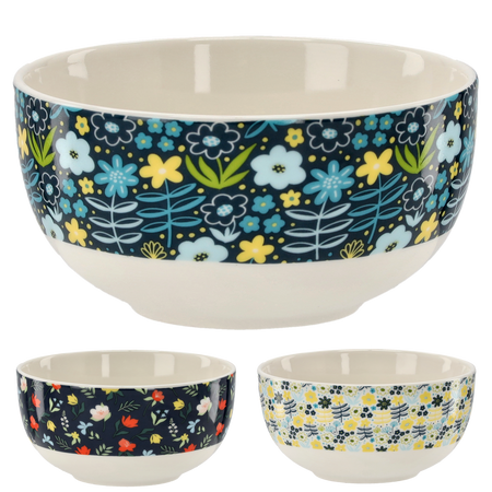 MISKA PORCELÁNOVA 550 ML "KVETY" bal=6ks *7391