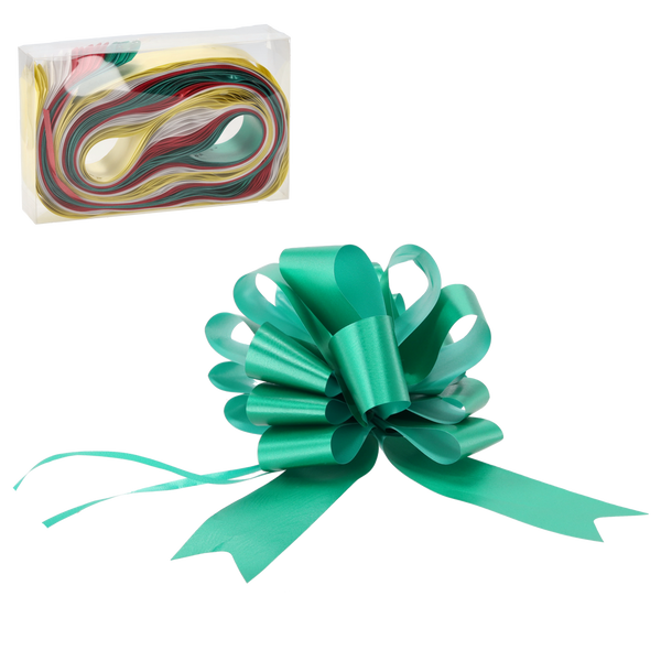 SET DE 20 FUNDAS PENTRU ÎMPACHETARE CADOURI - ROȘU / AURII / VERDE / ARGINTIE TRASĂ *7649