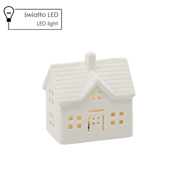 FIGURKA BOŽONÁR. - KERAMICKÝ DOMČEK 11 X 7,6 X 11,8 CM LED bal=6ks *1537