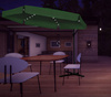 GARDEN UMBRELLA 3 M GREEN "BANANA" WITH COVER WITH LED