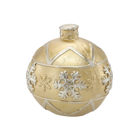 FIGURKA BOŻONAR. – BOMBKA ZŁOTA MIX WZORÓW 21,5 x 21,5 x 21,5 CM opak=1 szt *4954
