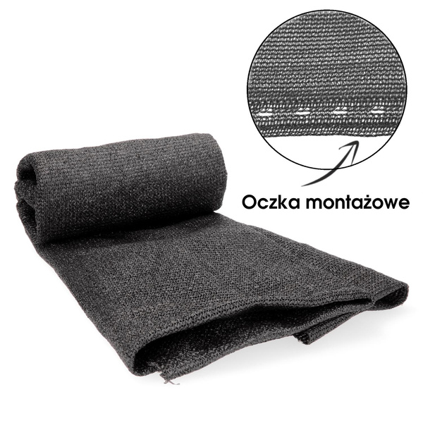 ZASTÍNACÍ SÍTĚ NA OPLOCENÍ ANTRACIT 1,5 x 50 M 135g/m2 90% *0890