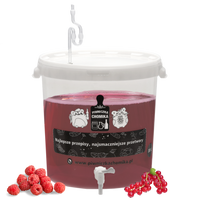 POJEMNIK FERMENTACYJNY 30L Z POKRYWĄ, KRANIKIEM, RURKĄ I USZCZELKĄ *5062