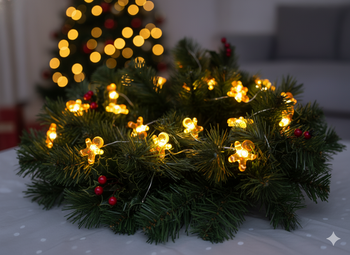 LED ŘETĚZ SVĚTEL ČLOVĚK Z PERNÍKU 20 L NA BATERIE bal=20ks *0214