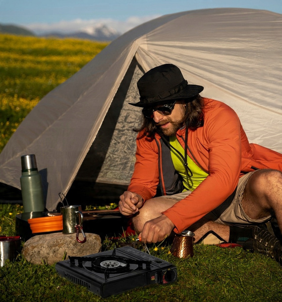 TOURIST GAS COOKER FOR CARTRIDGES 34 X 26 X 9 CM