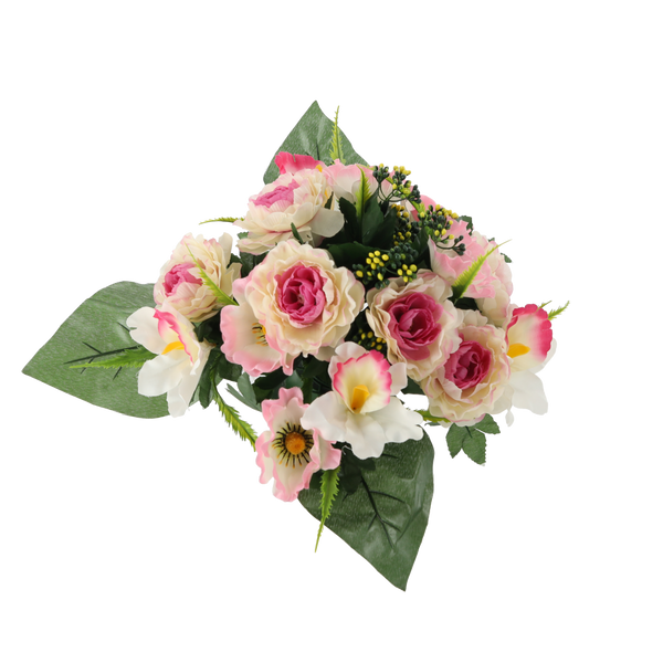 ARTIFICIAL BOUQUET OF FLOWERS PEONY ASSORTED COLOURS