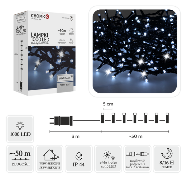 COLD WHITE LIGHTS LED 1000L