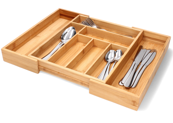 ORGANIZER NA SZTUĆCE DO SZUFLADY ROZSUWANY 45x33,5x5cm*6398