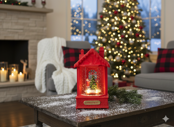 CHRISTMAS DECORATION LED - RED HOUSE