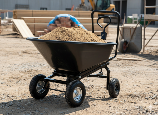 WÓZEK OGRODOWY CZARNY 160 L