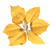 ARTIFICIAL FLOWER - POINSETTIA 25 CM ON CLIP GOLD