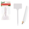 Set de 25 etichete pentru descrierea plantelor 13,5 x 5,5 CM cu creion ambalaj=12buc *2734