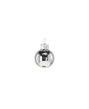 SET OF 11 CHRISTMAS TREE BAUBLES COLD COLORS 3 CM