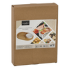SET PENTRU SERVIRE APERITIVE - PLATOU OVALĂ CU BOL 28 X 21 X 4 CM *6521