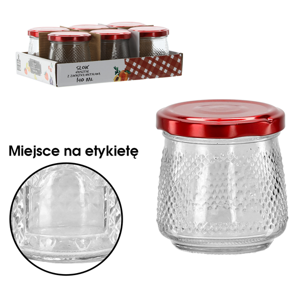 GLASS JAR 140 ML