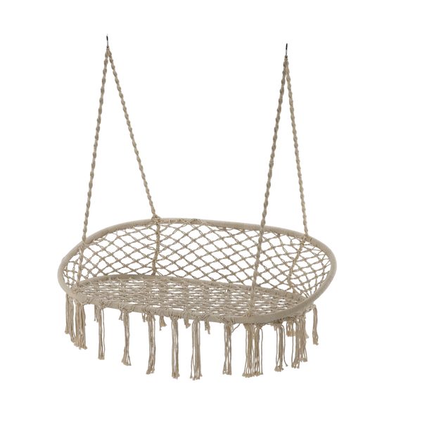 PODWÓJNY FOTEL WISZĄCY - HUŚTAWKA - BEŻOWA