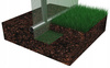 Tunel de grădină 3-segmentat alb 4 x 2,5 x 2 M *5590