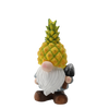 GARDEN FIGURINE - LED PINEAPPLE GNOME 21 x 18 x 40 CM