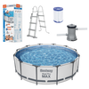 RÁMOVÝ BAZÉN 366 cm x 100 cm ( BAZÉN, FILTRAČNÍ ČERPADLO, ŽEBŘÍK ) *3174 *2435