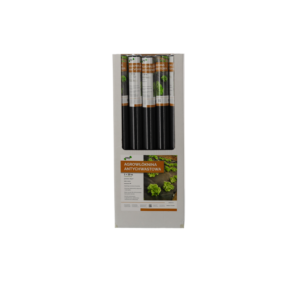 AGROWŁÓKNINA ANTYCHWASTOWA 1 x 20 M CZARNA 50g