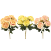 ARTIFICIAL FLOWER - 7 PEONIES 41 CM MIX COLORS