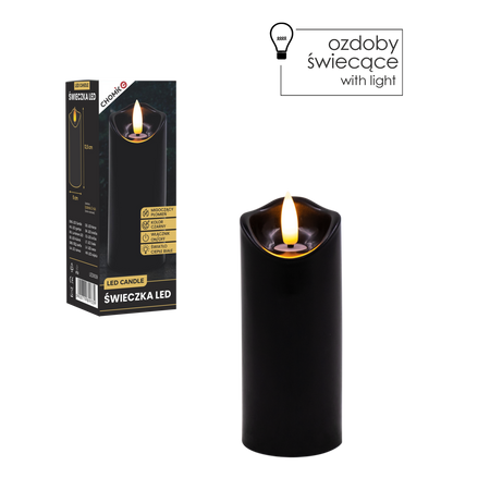 CANDLE LED NEAGRĂ 5 X 12,5 CM *9339