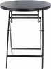 Masă rotundă pliabilă 60 x 70 cm negru *6636