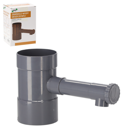 RAINWATER COLLECTOR GRAY 100 MM