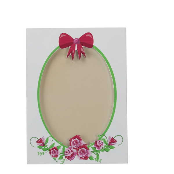 RAME DIN SĂNGERI PENTRU FOTOGRAFII 22 x 16 cm ALB CU RUJĂ amb=24buc *1515