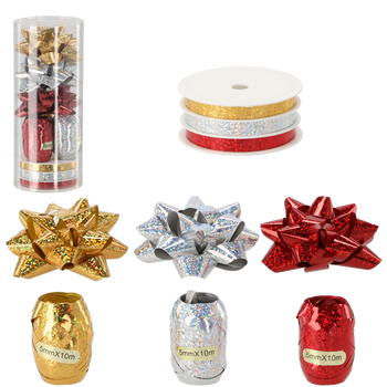 GIFT WRAPPING SET - GOLD / SILVER / RED *3665