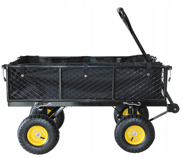 WÓZEK OGRODOWY DWUFUNKCYJNY CZARNY