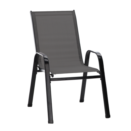 BALCONY FURNITURE SET - 2 CHAIRS + TABLE - GREY *5901