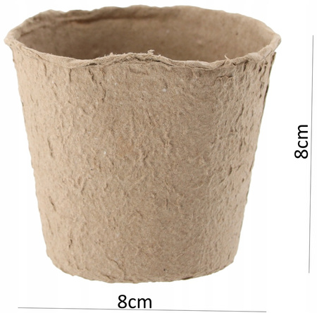 SET OF 24 POTS 8 X 8 CM