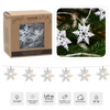 LED LIGHT CHAIN WHITE SNOWFLAKES 10 L WARM WHITE