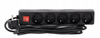 EXTENSION CORD POWER STRIP WITH SWITCH 5 SOCKETS 3 M BLACK