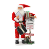 CHRISTMAS FIGURE SANTA CLAUS - LIGHTING - PLAYING MUSIC 100 CM