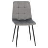 KRZESŁO NOWOCZESNE WELUROWE SZARE *2937