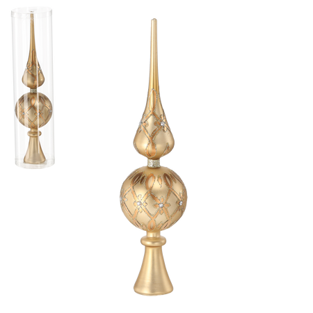 SPIC NA CHOINCĂ - AUR MAT 33 CM *4419